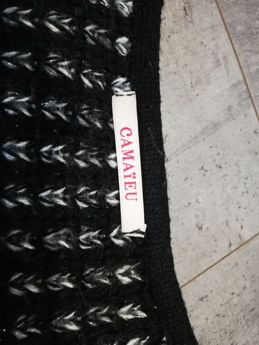 Kardigan S 36 Camaieu sweter zapinany jak ramoneska