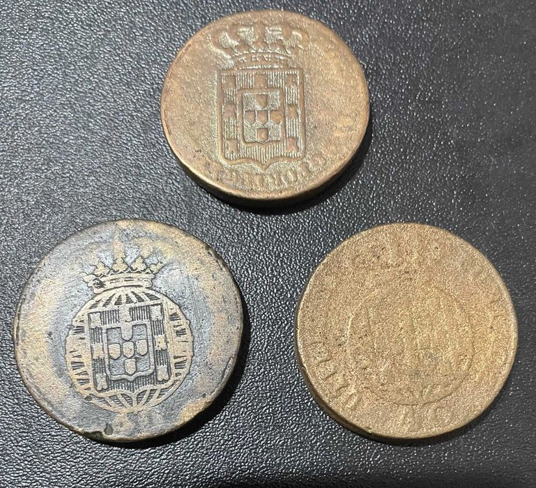 Numismatica - Lote de 3 Patacos