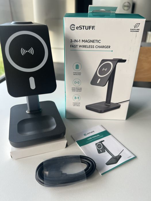 Ladowarka magnetyczna 3w1 nowa estuff