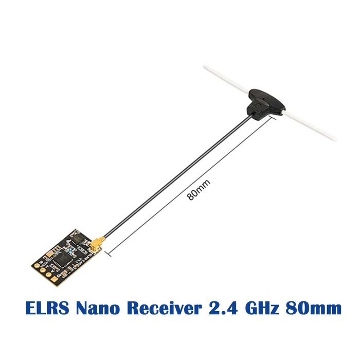 Приймач BETAFPV ELRS Nano Receiver 2.4 GHz 80мм для FPV-дронів