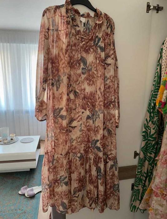 H&M dluga maxi luzna boho oversize sukienka XL/XXL
