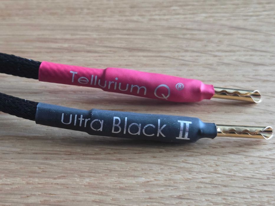 Tellurium Q Ultra Black II Jumpers - zworki do kolumn 4x 30 cm OKAZJA!