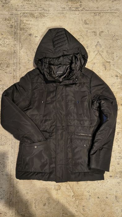 Męska kurtka zimowa puchowa, płaszcz Top Secret.