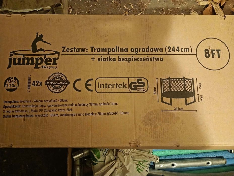 Trampolina 244 cm jumper