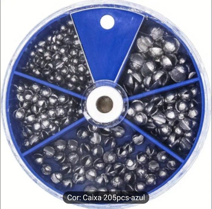 peças de chumbadas, 5 tamanhos