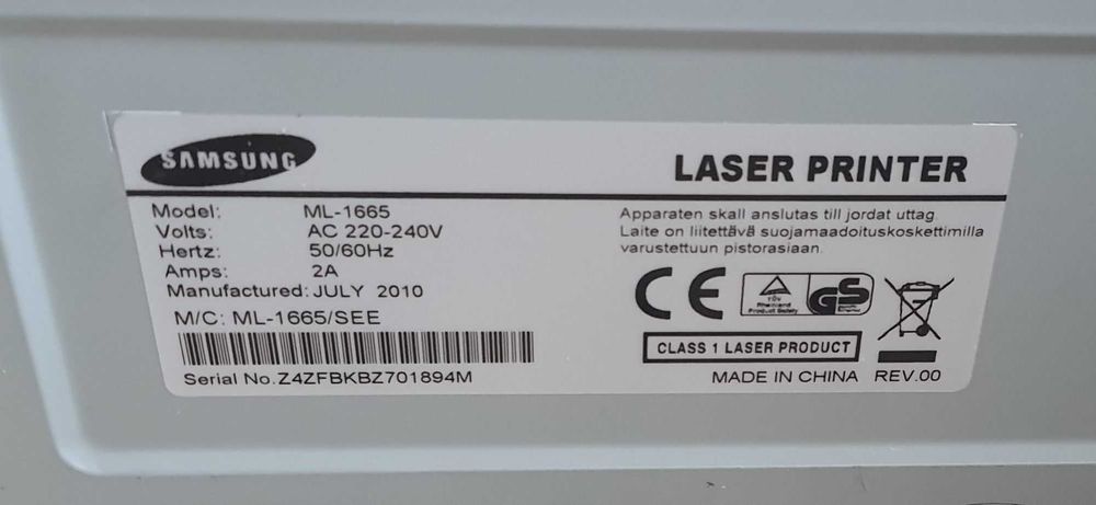 Drukarka Laserowa Samsung ML-1665