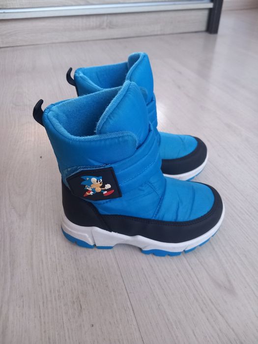 Sniegowce buty zimowe chłopięce rozmiar 27, wkładka 16.8cm, Sonic
