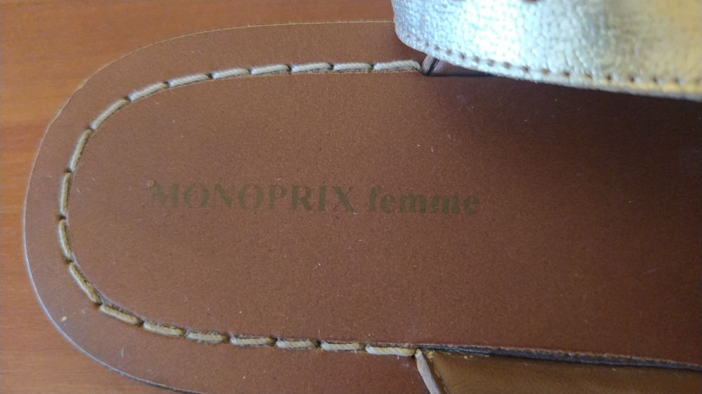 Босоножки на девочку 36 размер сандалии Monoprix femme