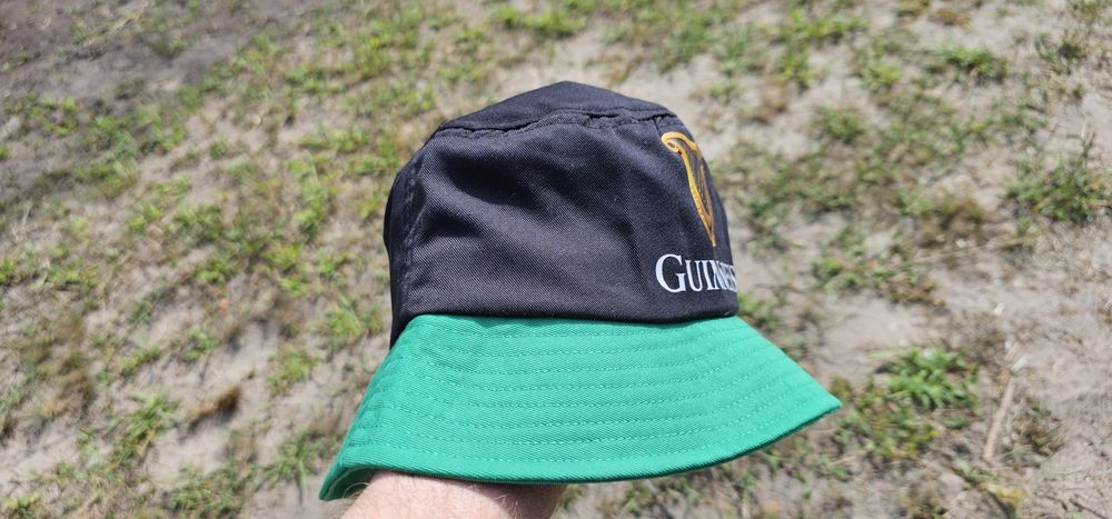 Guiness Nowy czarno zielony kapelusz typu bucket rozmiar L 60cm