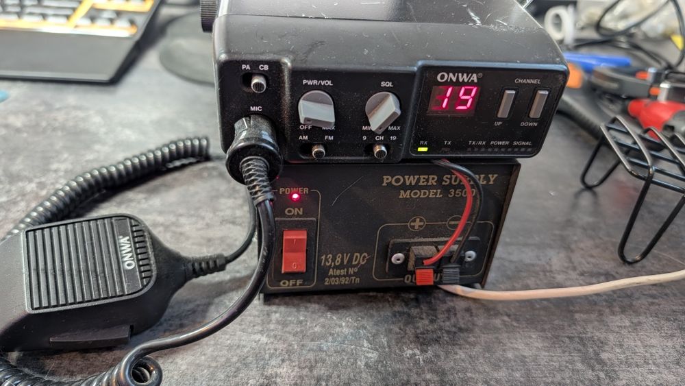 Radiostacja CB ONWA MK2 z zasilaczem