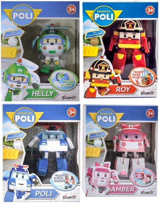 Металеві машинки Robocar Poli