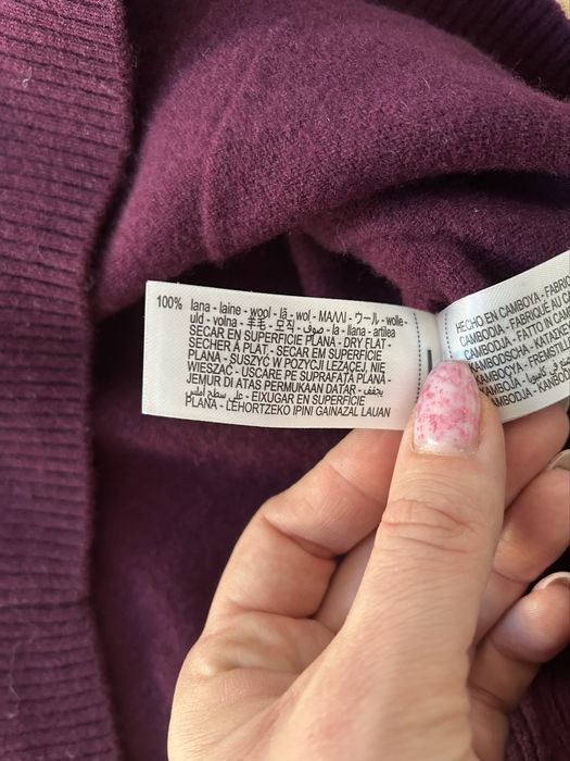 Sweter rozpinany Zara rozm M Nowy Wełna 100%