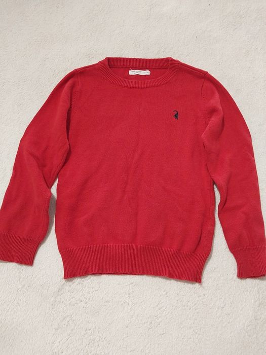 Sweterek czerwony chłopięcy