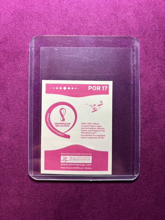 Cromo Cristiano Ronaldo Mundial 2022 Panini Laranja