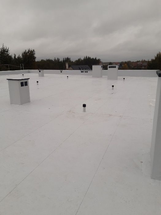 dach płaski  membrana PVC papa stropodach  hydroizolacja taras balkon