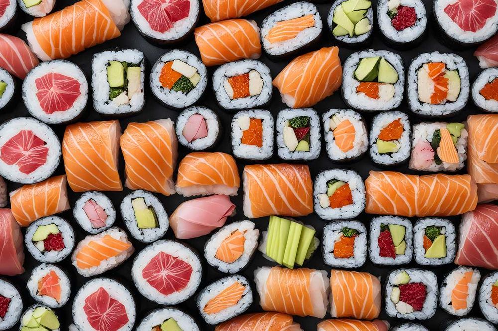 Sushi catering live cooking japoński stół