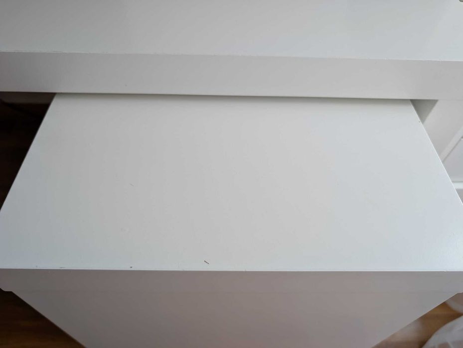 Secretária Branco IKEA MALM extensível 151x65 [extensão +70 cm)