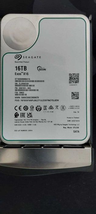 Жесткий диск HDD  12ТБ 14TB 16TB  WD Ultrastar / Seagate Exos | SATA Enterprise | Есть количество