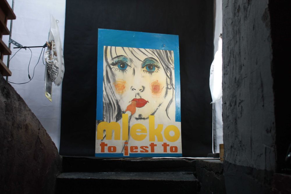 Mleko to jest to! PRL 150x100cm olejny Unikat 1974r