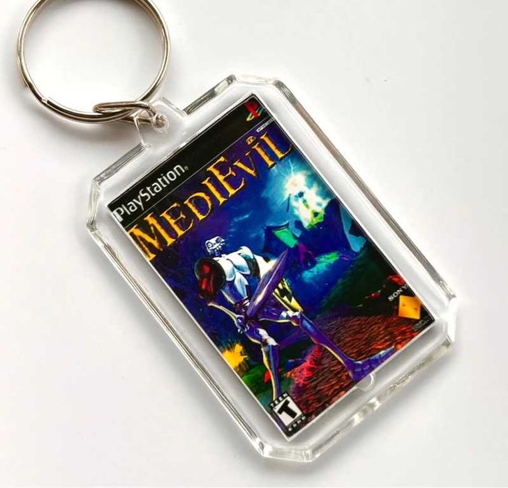 Brelok MediEvil - mini okładka gry PS1