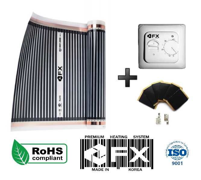! Тепла підлога Инфракрасный пленочный теплый пол FX Heating Корея