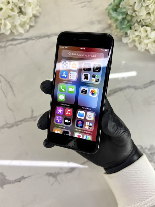 Гарний стан iphone 7 Jet Black! 128GB 100%АКБ Neverlock (Магазин Гарантія)