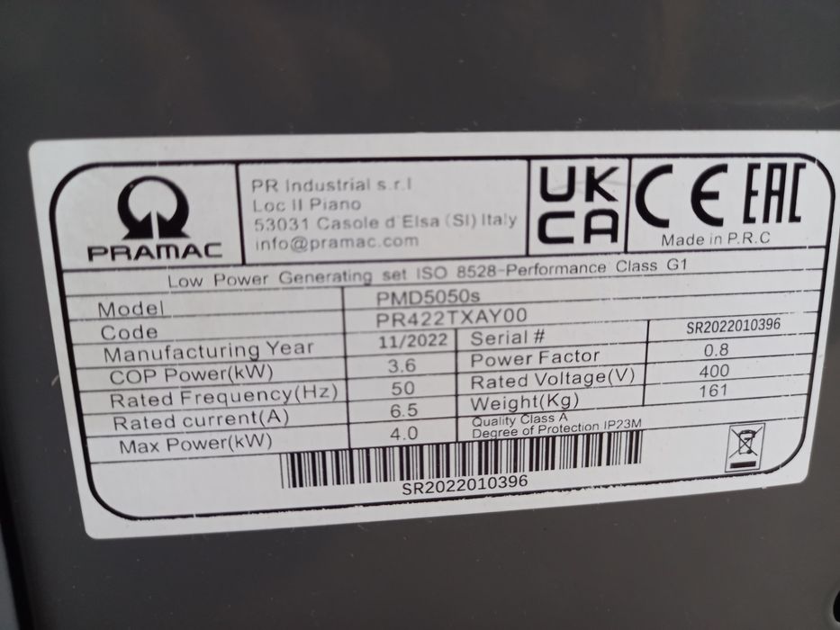 Гениратор PRAMAC