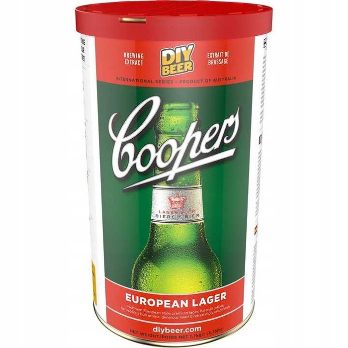 COOPERS EUROPEAN LAGER piwo domowe 23L + drożdże