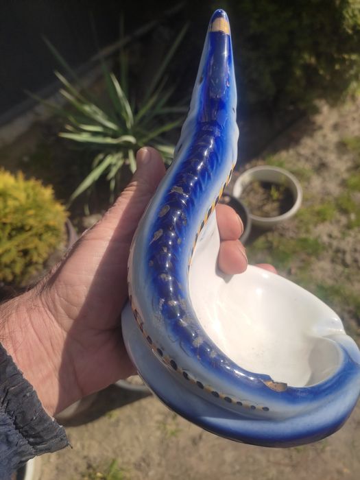 Вантажна порцелянова попільничка Осетр 50 роки