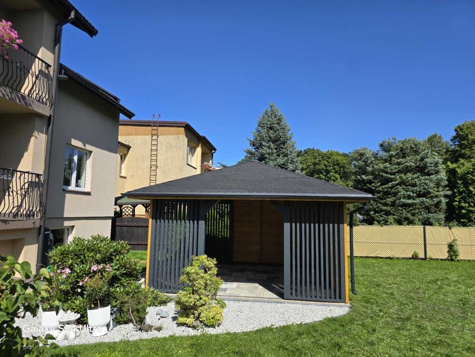 Nowoczesna altana ogrodowa LAMELE