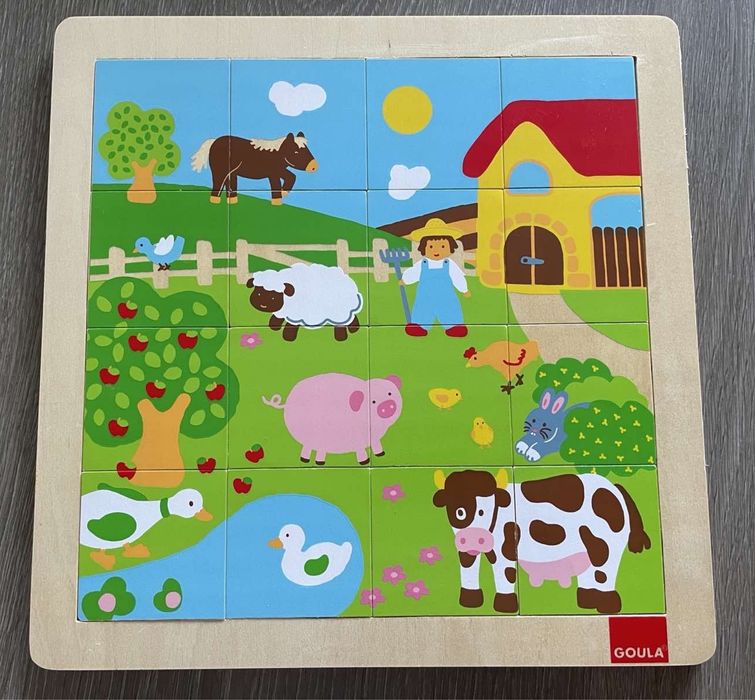 Puzzle de madeira - A Quinta - Goula - 16 peças