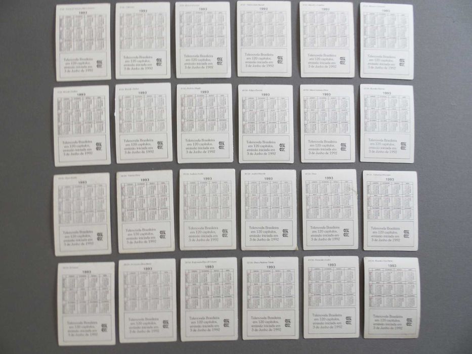 Calendários Telenovelas Brasileiras