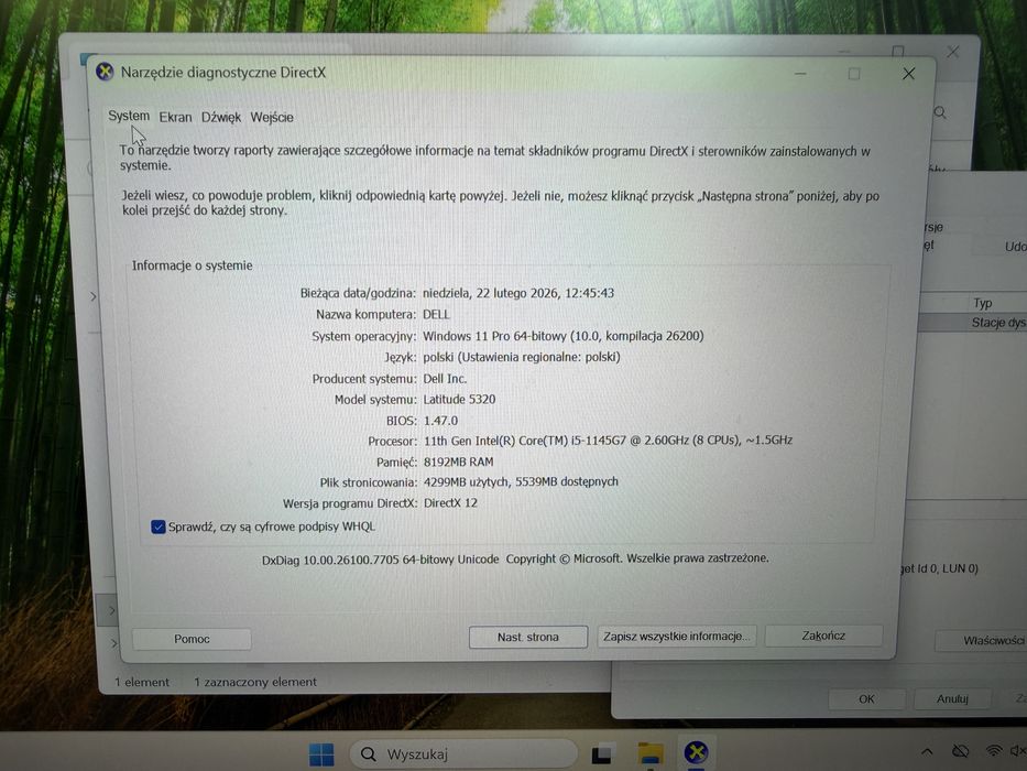 777/ Dell Latitude 5320 i5 11gen 8/256 13,3” FHD