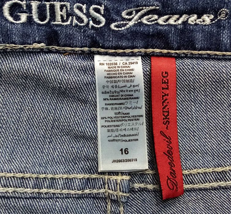 R) GUESS damskie oryginalne spodnie jeansowe Roz.16.