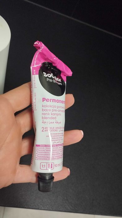 Zestaw matrix farba 6 A ciemny blond popielaty+ woda 6%