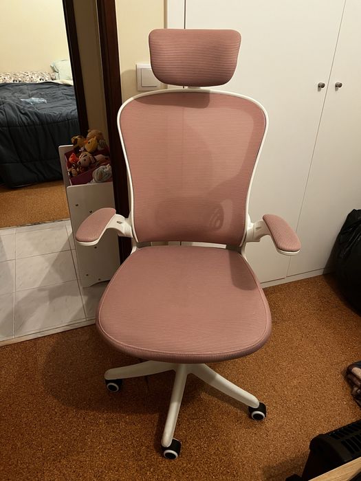 Cadeira de Escritório Ergonómica com Apoio de Cabeça Ajustável