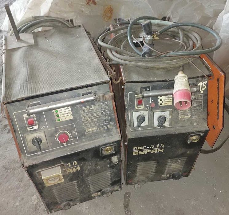 Зварювальні апарати	ПДГУ-500, ПДГ-315, ВДУ-506С Сварочники