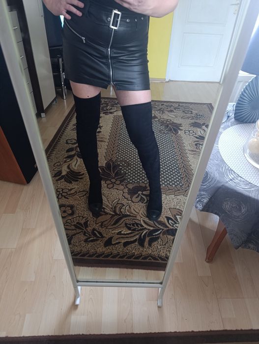 Botki 39 długie ,długość cholewki  74 cm m