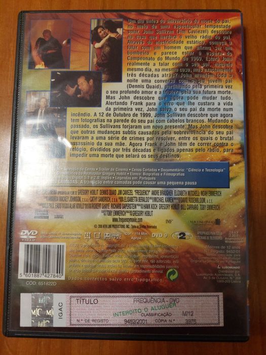 Dvd - Filme Frequência