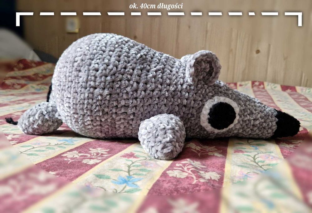 Zwykły szczurek: 40x23x12 cm - maskotka