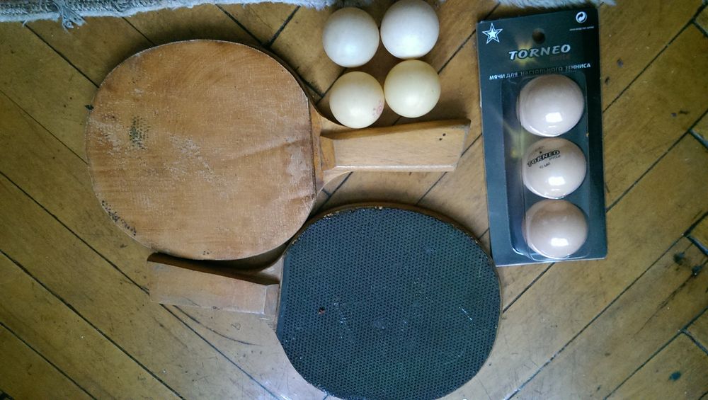 Ракетки сетка шарики настольный теннис из 80 - х годов СССР