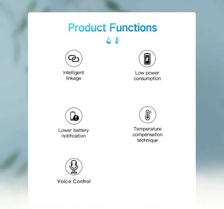 Czujnik temperatury i wilgotności / Zigbee / Tuya