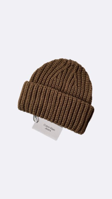 Новая зимняя шапка calvin klein ( ck ribbed knit beanie hat )с америки