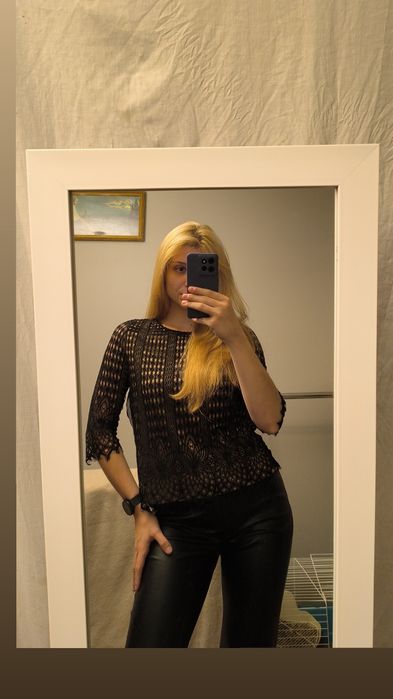 Elegancka bluzka damska koronkowa L/M Reserved Super stan