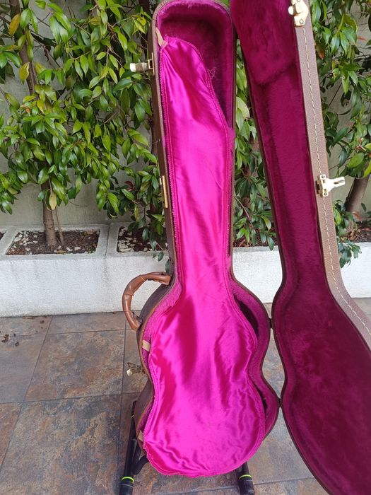 Case Gibson SG 80’s/90’s - Brown/Pink - Hardshell Hardcase Estojo Mala
