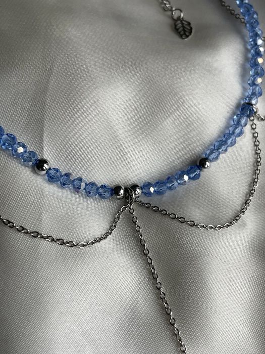 Naszyjnik handmade z łańcuszkami