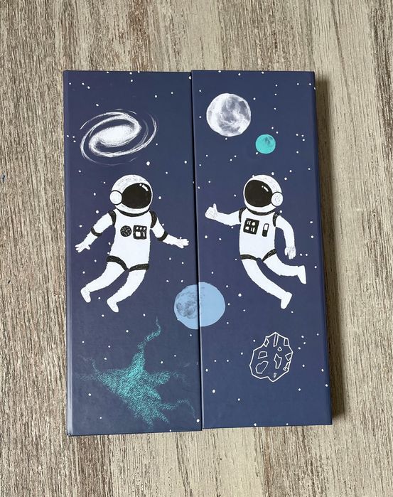 Notebook or diary with space or astronomical theme