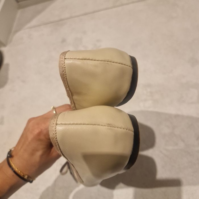 Baleriny Chanel  beżowo czarne rozmiar 37 wkładka 23cm