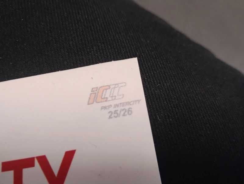 PKP tablica relacyjna TLK Planty (Kraków - Wrocław), plastikowa