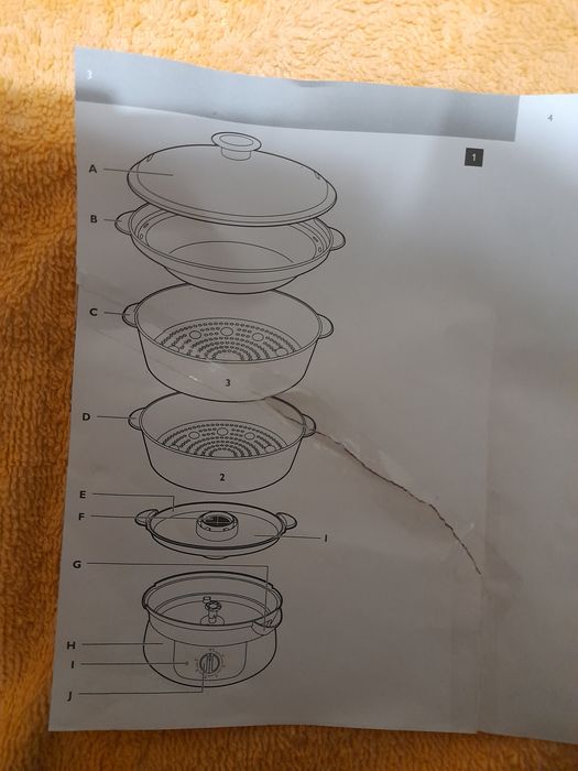 Parowar urządzenie do gotowania na parze Philips HD9110